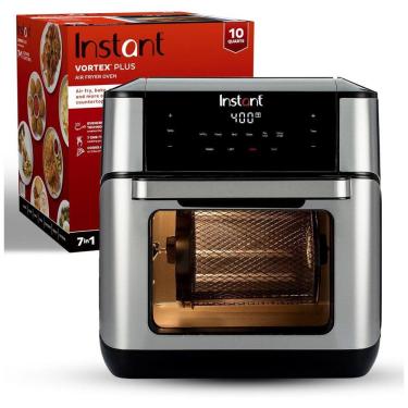 Imagem de Instant Pot AirFryer Vortex Plus 7 em 1, Torradeira, Rotisserie, Desidratar 9,5L 7 Programas Prata 110V