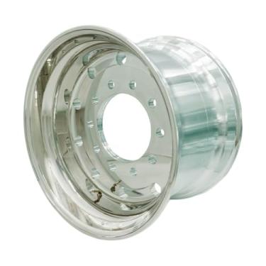 Imagem de UNIRACING Rodas de alumínio 57.1 cm x 35.6 cm Rodas de caminhão face plana fora polido cubo piloto 1 peça