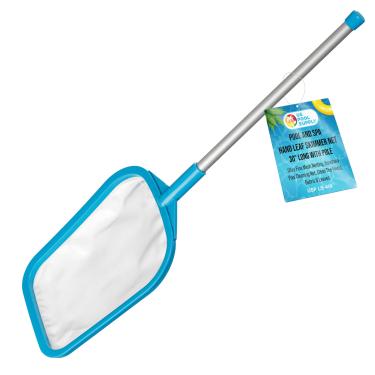 Imagem de U.S. Pool Supply Spa, banheira de hidromassagem, rede de escumadeira de folhas para piscina, 76 cm de comprimento com mastro - rede de malha ultrafina, rede portátil para limpeza de piscina, limpe os