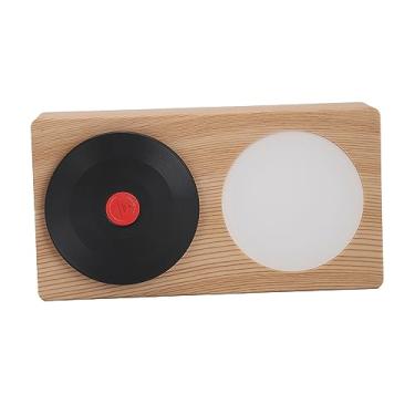 Imagem de Alto-falante vintage para toca-discos, alto-falante de 1200 mAh, qualidade de som superior, pequeno portátil, 8 horas de alto volume para casa (grão de madeira)