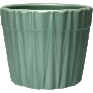 Imagem de CACHEPÔ VASO PLANTA DECORATIVO HOME&CO CERÂMICA 10x12x12cm VERDE