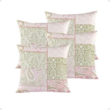 Imagem de Kit 04 Capas Almofada Estampada Line 45 x 45cm Loire Hipercal 180 Fios