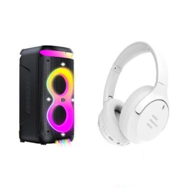 Imagem de Caixa de Som Pulsebox 3 1400W Pulse + Fone de Ouvido Headphone Bluetooth HB300 - SP5112KA SP5112KA
