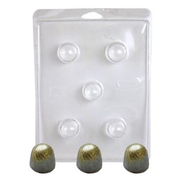 Imagem de Forma 3 Partes Com Silicone P/ Bombom Decorado Riscado Molde - Genéric