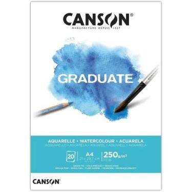 Imagem de Bloco Canson Graduate Aquarelle A4 250grs 20fls