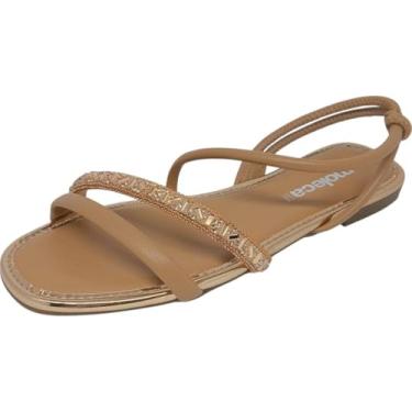 Imagem de Sandália Feminina Rasteira Conforto Moderna Casual Moleca