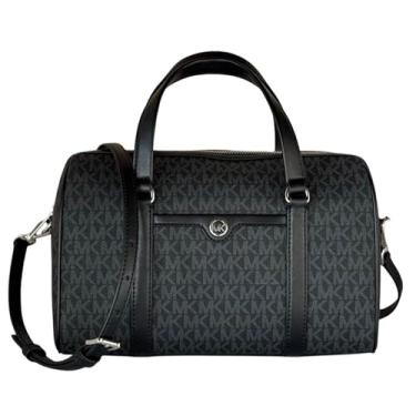 Imagem de Bolsa de viagem Jet Set com logotipo exclusivo em preto por Michael Kors
