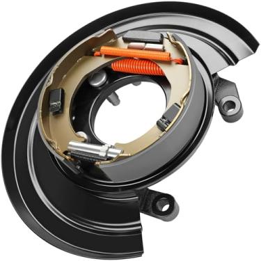 Imagem de Fexhull 926268 Conjunto de placa de suporte de freio de estacionamento com lado do motorista traseiro esquerdo, adequado para Ford Excursion | Adequado para F-250 | Adequado para Ford F-250/F-350