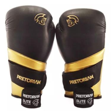 Imagem de Kit Luva De Boxe Muay Thai Elite + Bandagem, Pretorian 12 Oz
