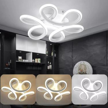 Imagem de Lustre Plafon Led 25Cm Luminária Teto 24 Watts Gimpo