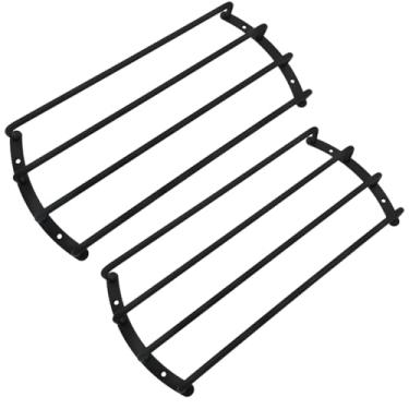 Imagem de Tuxihapp 2 peças, capa de grade de alto-falante de 25 cm, protetor de grade de subwoofer de áudio de aço preto resistente, interior de carro 4 bares, grade de alto-falante, acessórios para a maioria
