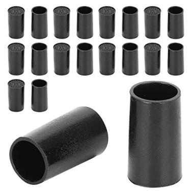 Imagem de Tampas de ponta de salto alto preto cpu poliuretano durável antiderrapante protetores de calcanhar para casamentos ao ar livre uso diário 10 pares 17mm (Diâmetro interno 9mm)