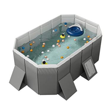 Imagem de LMJYU Piscina dobrável para crianças e adultos para animais de estimação, piscina para filhotes, bacia de banho para animais de estimação, banheira dobrável para animais de estimação, exterior