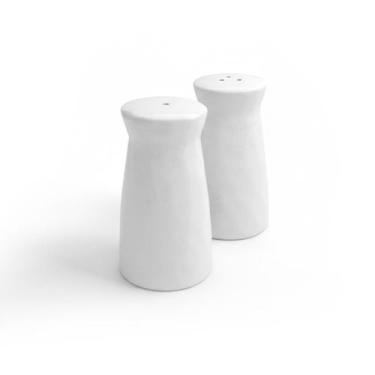 Imagem de Saleiro Ou Paliteiro De Mesa Cerâmica Stoneware Branco Ricca - Ricca H