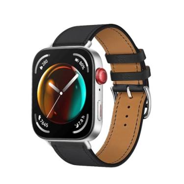 Imagem de HEPUP Pulseira de couro bovino italiano para Huawei Watch Fit 3, pulseira de reposição Correa, Fit 3, Ágata