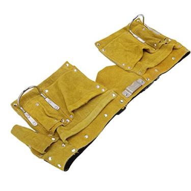 Imagem de Generic Avental de Cinto de Ferramentas de Couro à Prova de Desgaste Com Fivela de Liberação Rápida de Vários Bolsos | Ideal para Marcenaria, Jardinagem