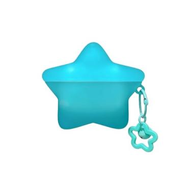 Imagem de Capa para AirPods Pro 3 2025, compatível com AirPods Pro 3ª geração, capa de fone de ouvido luminosa em forma de estrela Kawaii, presentes com chaveiro para mulheres e meninas, proteção antiarranhões