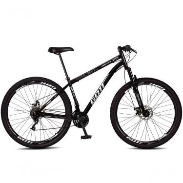 Imagem de Bicicleta Aro 29 Aço Carbono Gott Vortex Rx 21v Com Suspensão E Freio A Disco Preto-branco