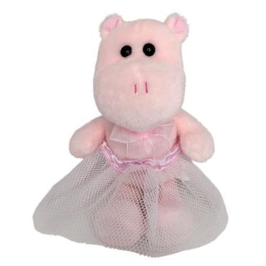 Imagem de Hipopótamo de Pelúcia com Saia Tutu de Bailarina - Zimex