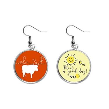 Imagem de Common Knowledge Língua Inglesa Cultura Ear Drop Sun Flower Brinco Joias Moda, Medium, Metal