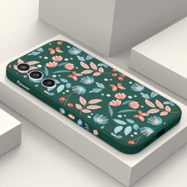 Imagem de LEECG Capa para celular Samsung S23 FE, S23 FE 5G, capa protetora interna de silicone macio durável para Samsung Galaxy S23 FE 6,4 polegadas - verde folha