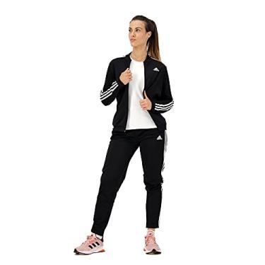 Imagem de Agasalho Adidas 3 Listras Preto e Branco - Feminino - M - Preto