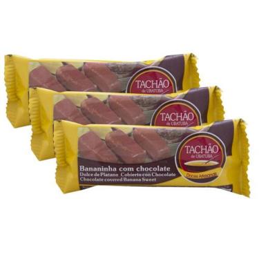 Imagem de Kit 3 Doce Tachão Bananinha com Chocolate 25g