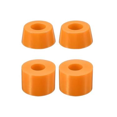 Imagem de PATIKIL Buchas de skate, 2 conjuntos de buchas de caminhão de placa longa de poliuretano 90A para peças de skate, laranja