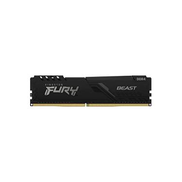 Imagem de KF432C16BB/32 - Memória de 32GB DIMM DDR4 3200Mhz FURY Beast 1,35V 2Rx8 288 pinos para desktop/gamers, preto