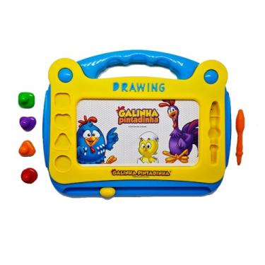 Imagem de Galinha Pintadinha - Lousa Carimbos Mágicos - Com 4 Carimbos Magnéticos - Yestoys