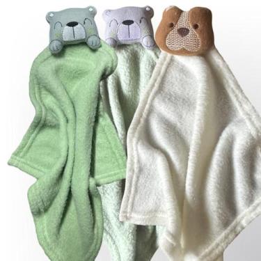 Imagem de Kit com 3 Paninho Naninha de Bebê Macia e Confortável - Jolen Baby, Un