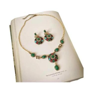 Imagem de Conjunto De Colares Com Pingente De Gota De Água Em Strass Bluey Para 