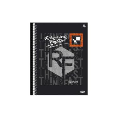 Imagem de Caderno Universitário Masculino Capa Dura Running Faster 2 – 80 folhas