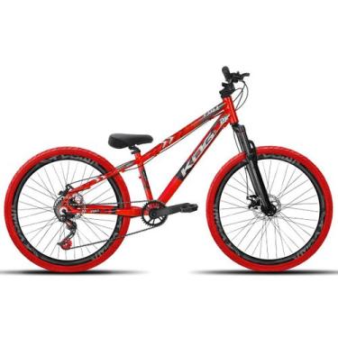 Imagem de Bicicleta aro 26 KOG Freeride, Vermelho 6