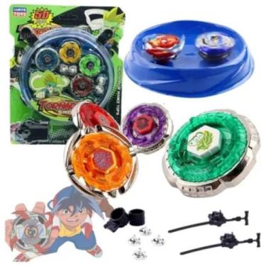Imagem de Brinquedo Infantil Beyblade 4 Unidades Arena e Lançador