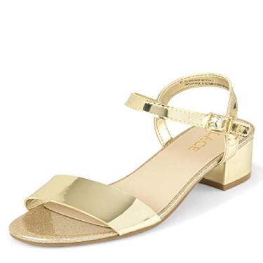 Imagem de The Children's Place Pantufa infantil de salto elegante unissex, Dourado, 11 Big Kid