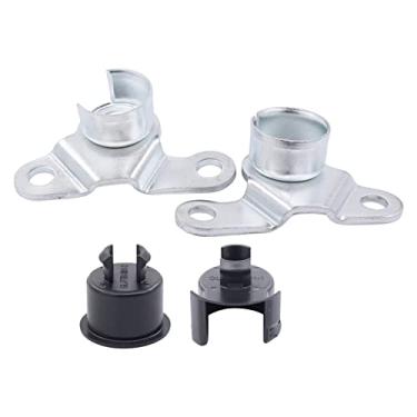 Imagem de MOTOKU Conjunto de dobradiças e buchas de porta traseira para Nissan Frontier 2005-2021 lado esquerdo do motorista e lado direito do passageiro