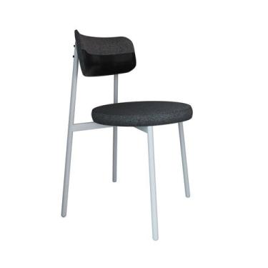 Imagem de Cadeira Kyta Fixa com 4 Pés 50 X 44,7 X 83,8 Cm com 1 Unidade - Metali