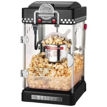 Imagem de Pipoqueira Elétrica Profissional com Panela de 73 mL, Aço Inoxidável, 110V 330W, Great Northern, Preta