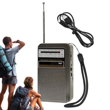 Imagem de Rádio AM FM,Rádio para Ambientes Externos - Entrada para Fones de 3.5mm, Estéreo para Acampamento, Viagens, Ar Livre e Preparação para Emergências