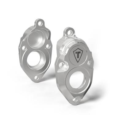 Imagem de TREAL Aluminum 7075 Rear Outer Portal Covers External Cap for Vanquish VRD/VS4-10(Silver)