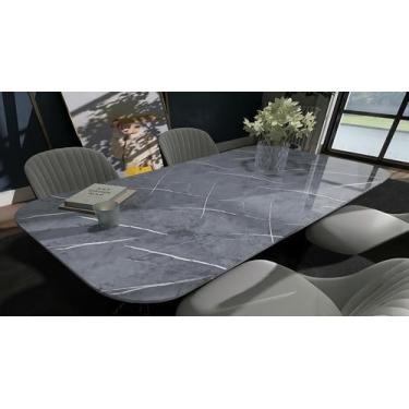 Imagem de Papel de parede simulado textura de mármore impermeável à prova de óleo resistente a manchas autoadesivo ecológico banheiro e cozinha bancada película protetora resistente a altas temperaturas castelo