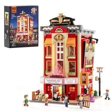 Imagem de FUNWHOLE Kit de Montar Teatro com Luz LED - 2445 Peças para Adultos, Design Modular e M...