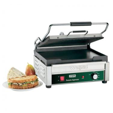 Imagem de Waring WDG250 Grelha Panini Ranhurada Superior Lisa Inferior 110V 1800W 37x28 cm