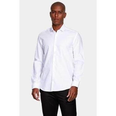 Imagem de Camisa Aramis Manga Longa Regular Algodão Sarjado Branco-Masculino