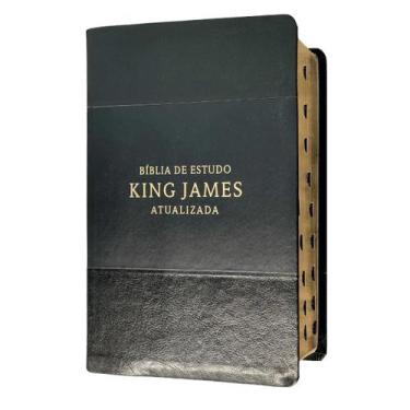 Imagem de Bíblia de estudo king james atualizada  full color  capa de luxo preta