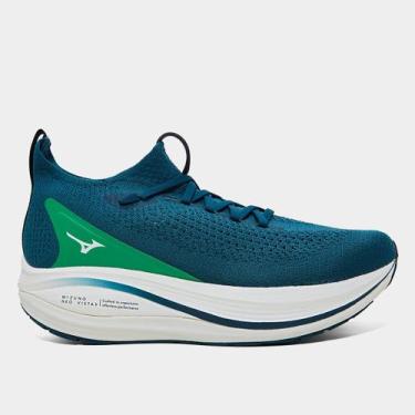 Imagem de Tênis Mizuno Neo Vista 2 Masculino, Verde militar, Branco, 42