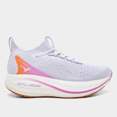 Imagem de Tênis Mizuno Neo Vista 2 Feminino, Azul claro, Laranja, 34