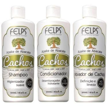 Imagem de Cachos Felps Shampoo + Condicionador + Ativador 3Unx500ml