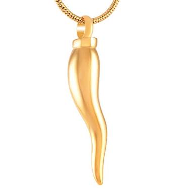 Imagem de YTIYT Joias de cremação para cinzas colar para cinzas pingente de pimenta colar de aço inoxidável joia de lembrança, Aço inoxidável, não conhecido